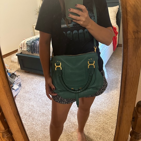 Chloe Marcie Green Handbag - Picture 9 of 9